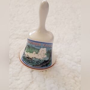 Vintage Capiland Niagara Falls Ontario Canada Souvenir Porcelain‎ Bell 3.5".
